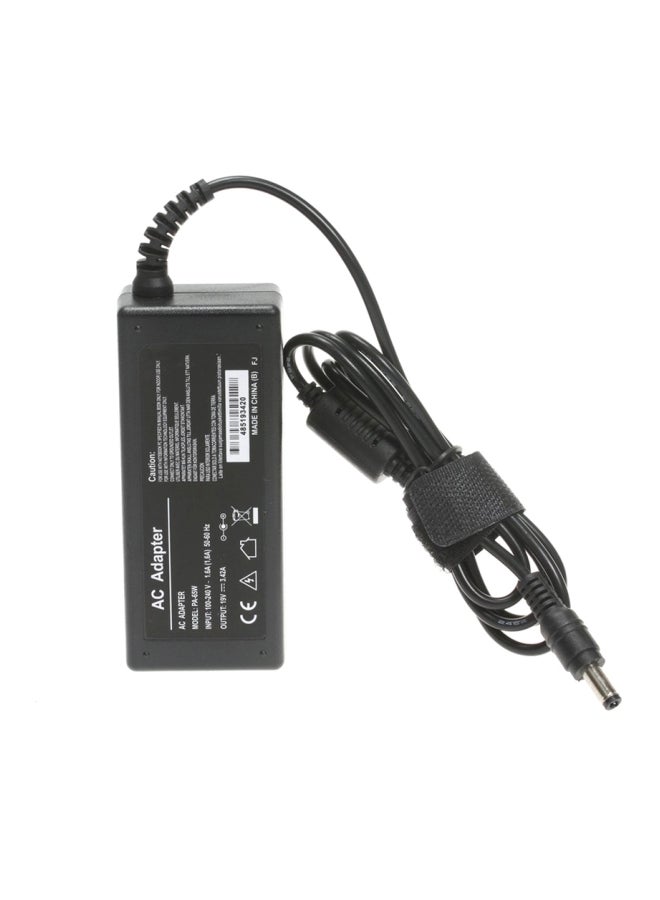 AC Charger Adapter For Toshiba PA3822U-1ACA Black/Silver - Image 2