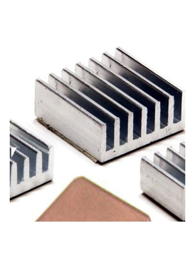 Generic - 3-Piece Replacement Heat Sink For Raspberry Pi 2B/B+ Gold/Silver - Image 1