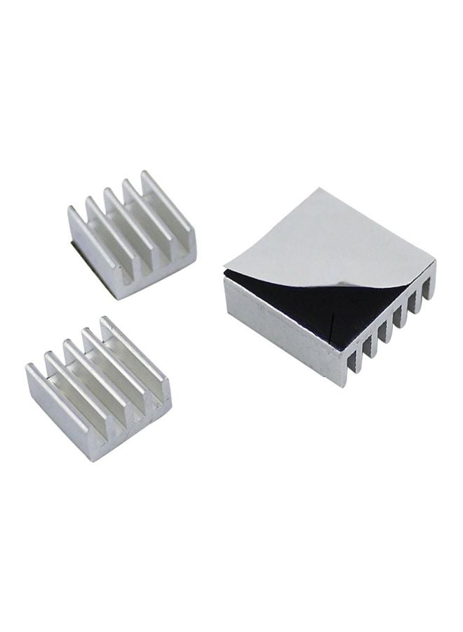 Generic - 3-Piece Replacement Heat Sink For Raspberry Pi 2B/B+ Gold/Silver - Image 1