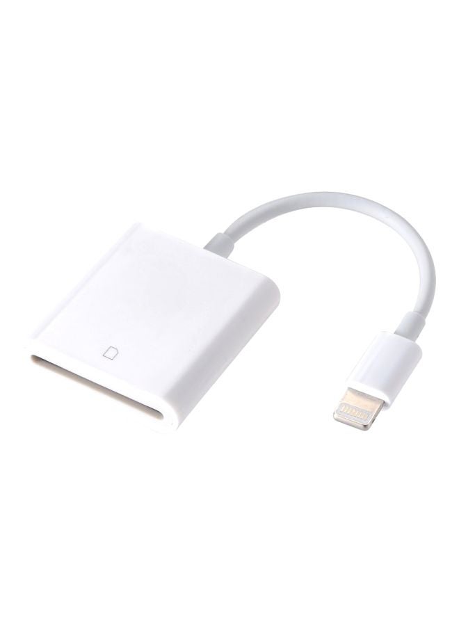 Generic - Lightning Port Card Readers For Apple iPhone/iPad White - Image 1