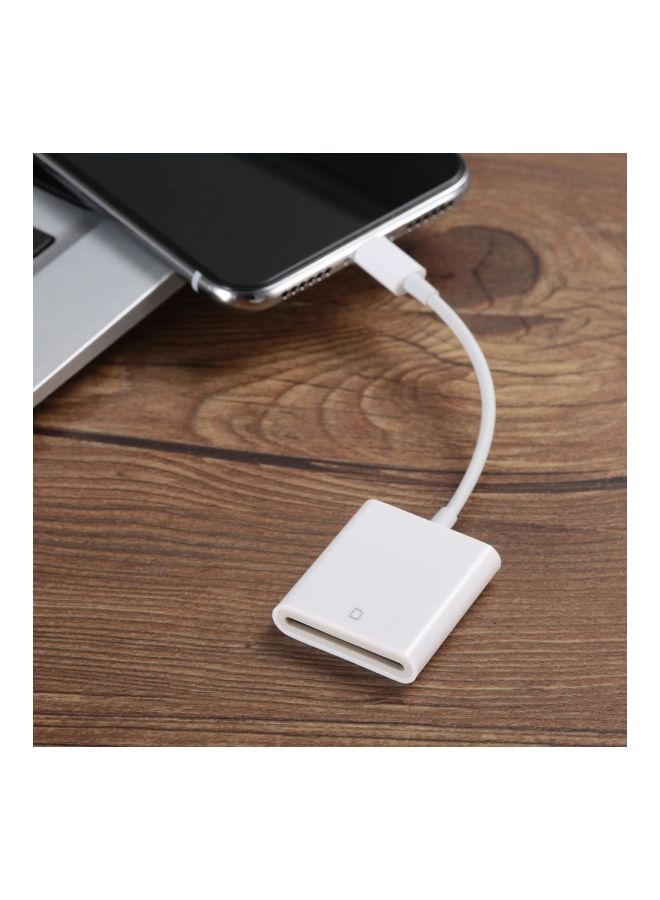 Generic - Lightning Port Card Readers For Apple iPhone/iPad White - Image 1