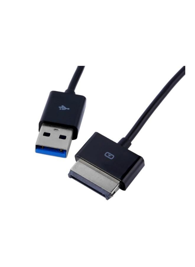 كابل بمنفذ USB للشحن ومزامنة البيانات أسود/فضي - Image 5