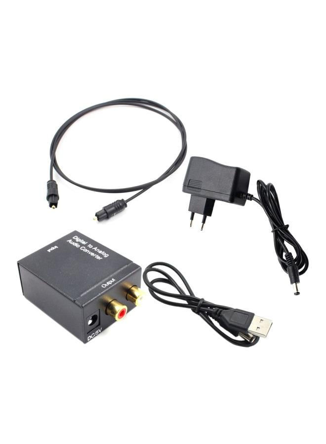 Digital To Analog Audio Converter Black/Gold