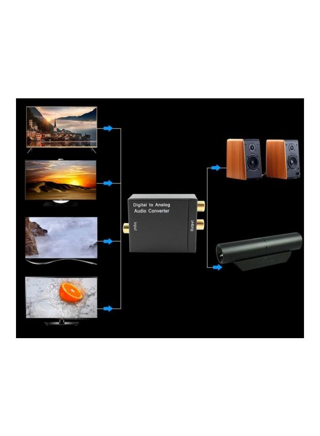 Digital To Analog Audio Converter Black/Gold