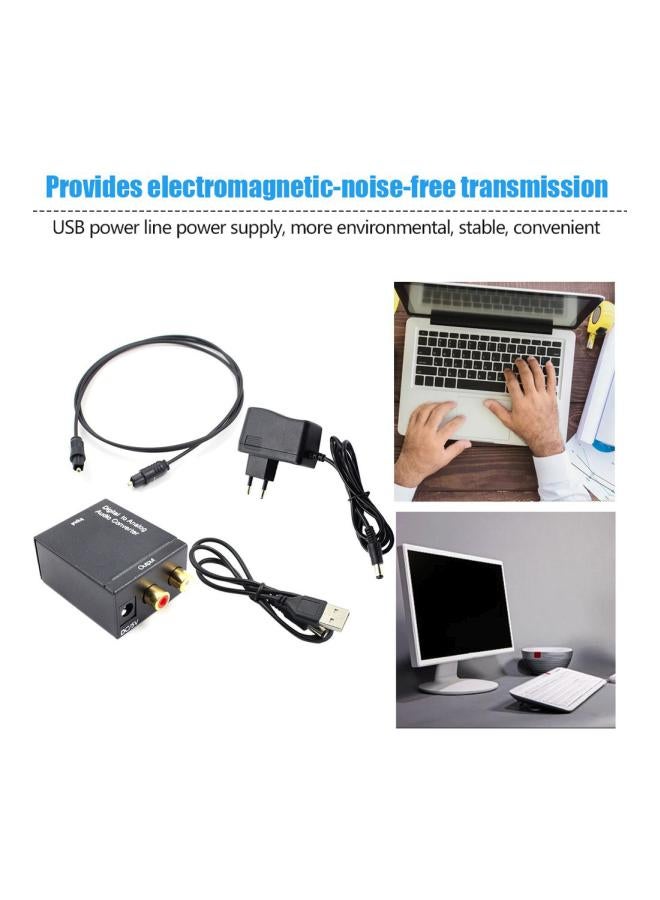 Digital To Analog Audio Converter Black/Gold
