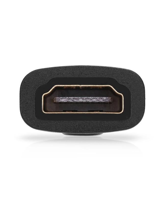 HDMI Female To Mini HDMI Male Adapter Black/Gold - Image 5