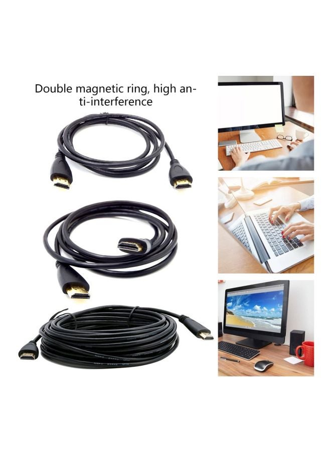 كابل توصيل HDMI متعدد الوظائف أسود - Image 3