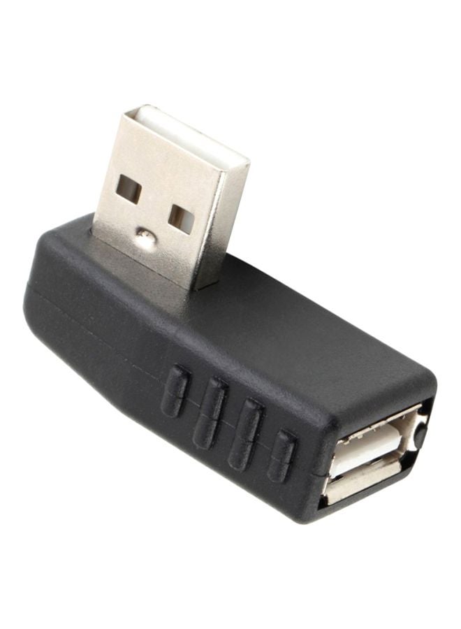 آي كوكو محول USB 2.0 من منفذ A ذكر إلى منفذ أنثى أسود/فضي - Image 1