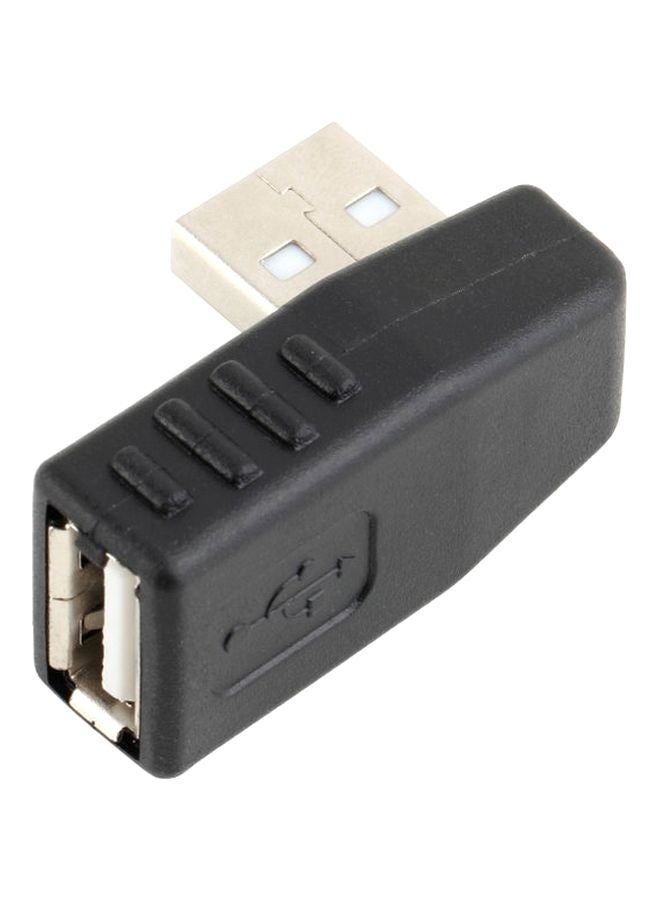 آي كوكو محول USB 2.0 من منفذ A ذكر إلى منفذ أنثى أسود/فضي - Image 4