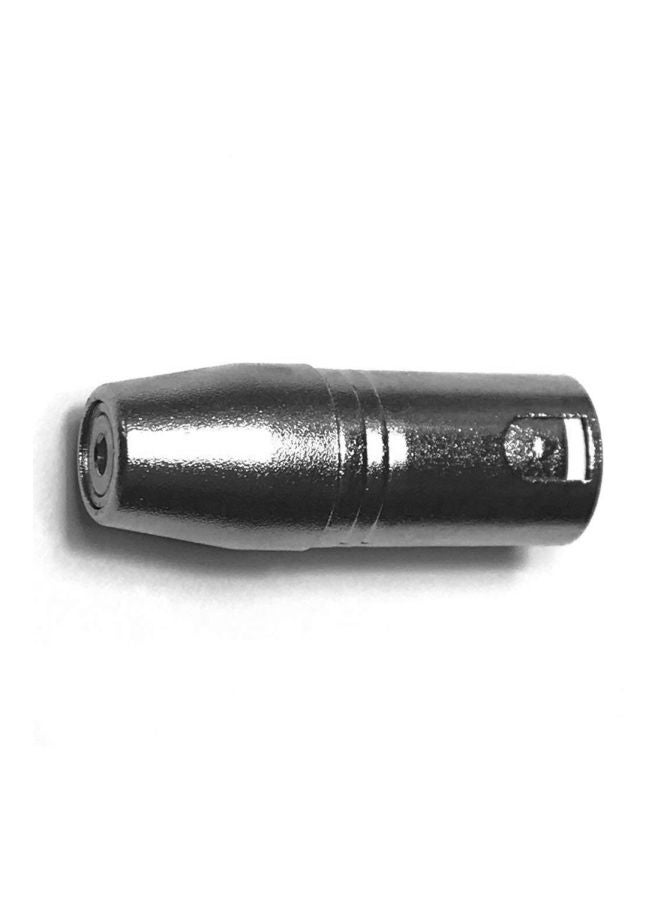 3 Pin Microphone Cable Connector Adaptor Silver - Image 4