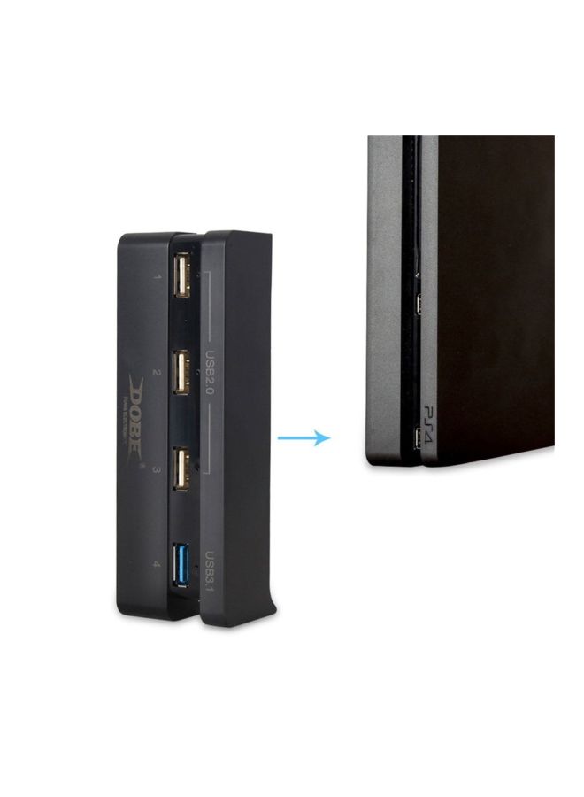 4-In-1 USB Hub Black