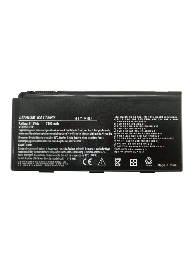 E-world Replacement Battery For MSI GX780OR/BTY-M6D Black  - Image 1