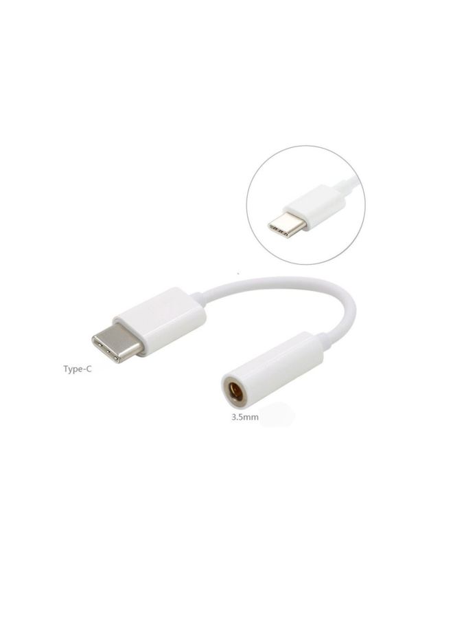 USB Type-C Male To Audio Jack Converter White  - Image 5