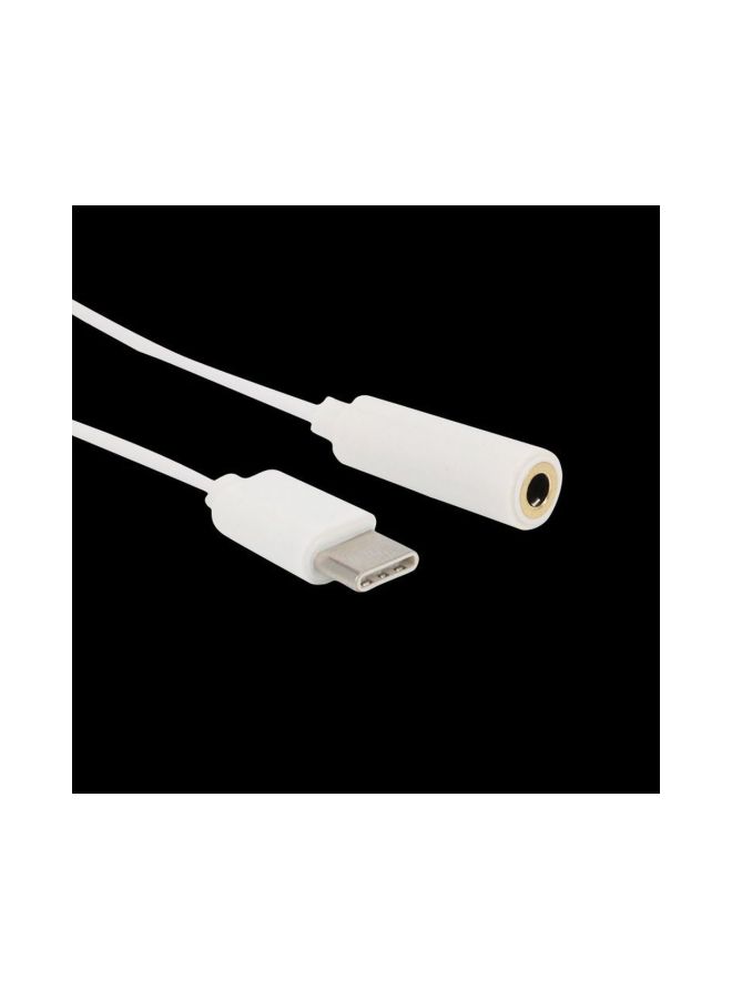 USB Type-C Male To Audio Jack Converter White  - Image 2
