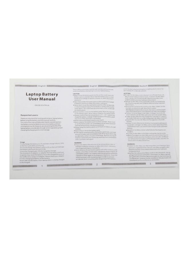 E-world 5200.0 mAh Replacement Laptop Battery For Dell Inspiron 1564 Black  - Image 2