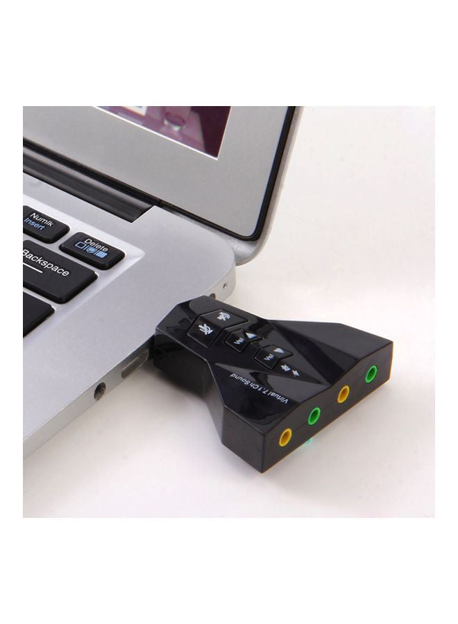 Generic Virtual 7.1 Audio Sound Card Adapter Black  - Image 2