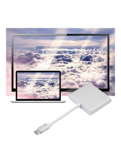 Generic Type-C To 4K HDMI USB Convertible Adapter For Apple Macbook White  - Image 3