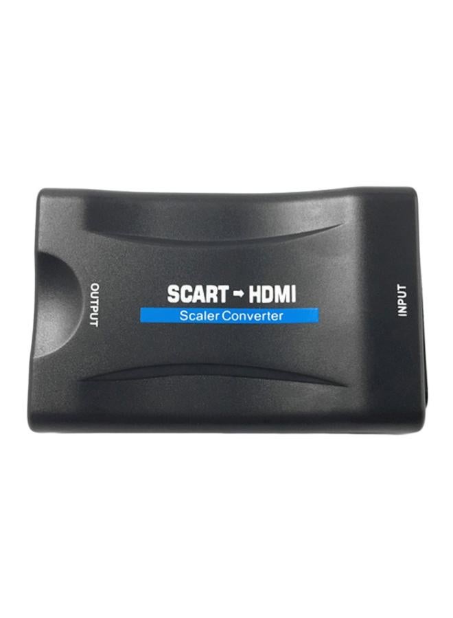 Scart To HDMI Scaler Converter Black - Image 1