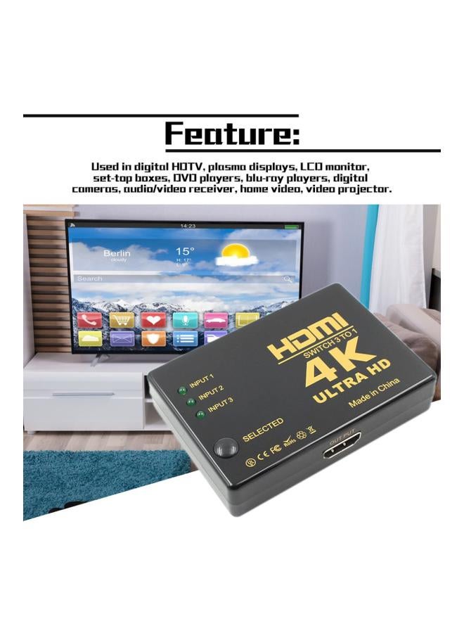 محول HDMI بدقة 4K فائقة الوضوح أسود - Image 5