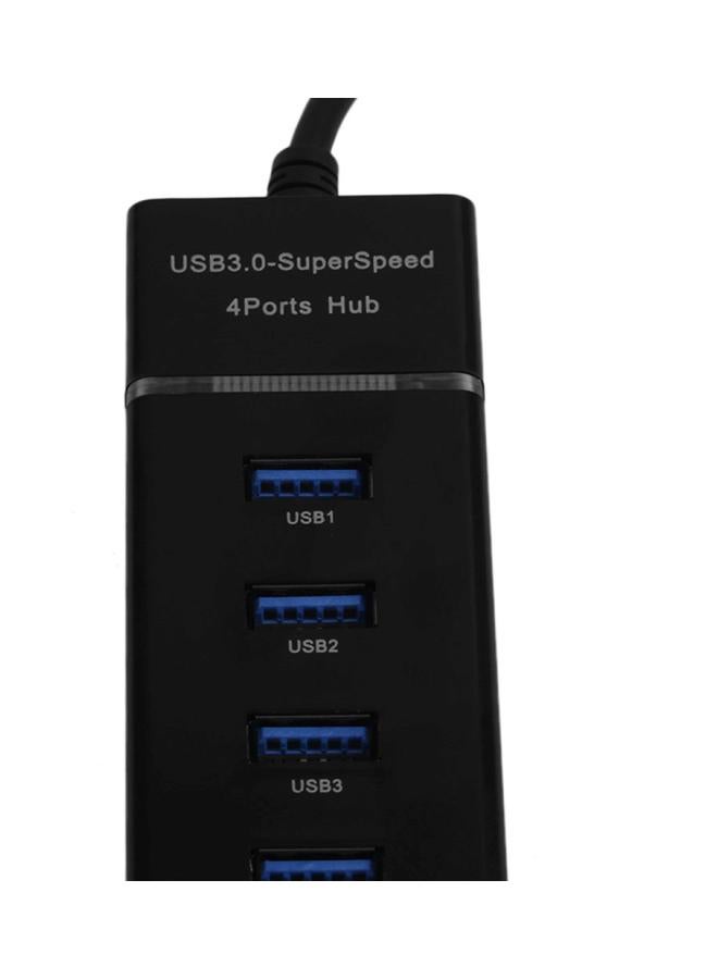 4-Ports Power Strip Socket Black - Image 4