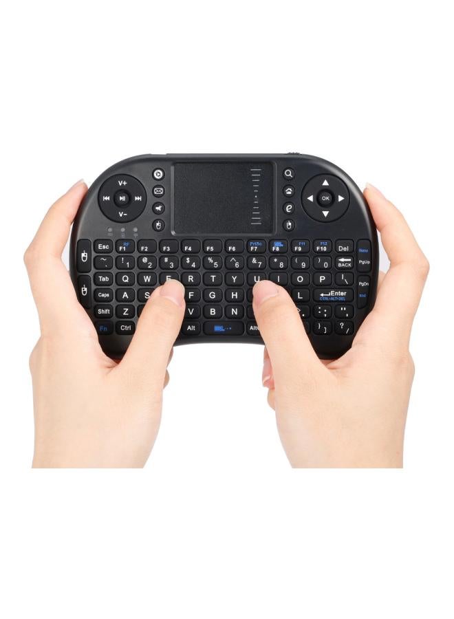 Wireless Mini Keyboard With Touchpad Black - Image 2