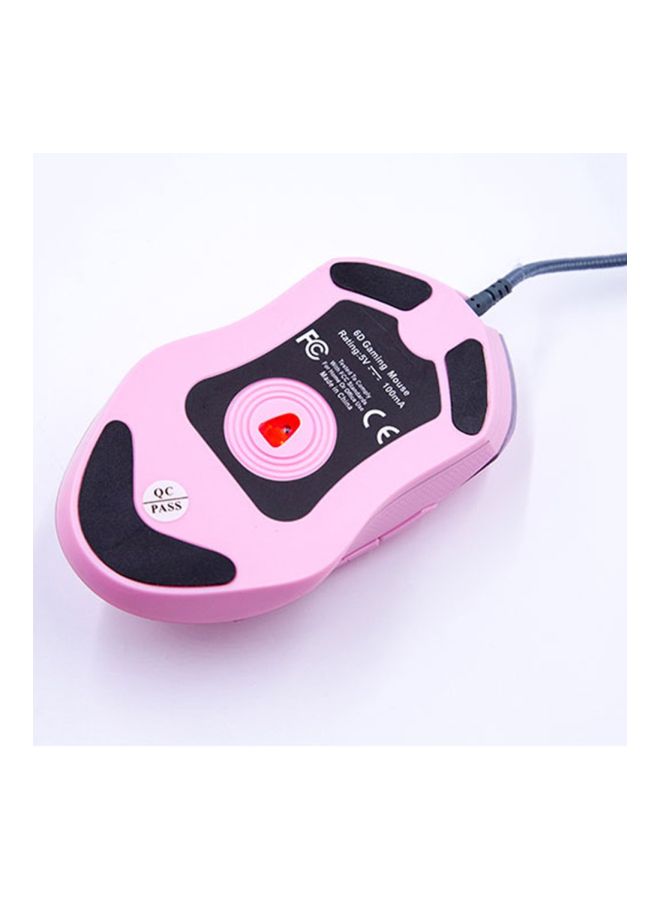 Wired Gaming Mouse Pink/Black - Image 3