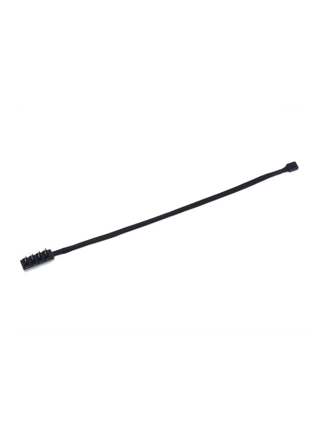 Generic 4 Pin Socket Fan Hub Splitter Cable Black  - Image 4