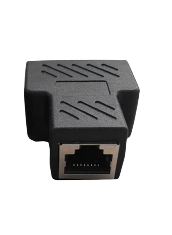 Generic RJ45 Cable Splitter Black  - Image 2
