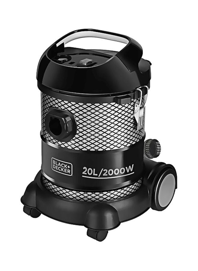 مكنسة كهربائية 2000 وات 20 L 2000 W BV2000-B5 أسود/فضي