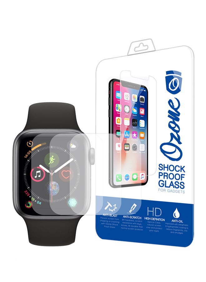 Ozone Pack Of 3 Screen Protectors For Apple Watch 40mm Clear