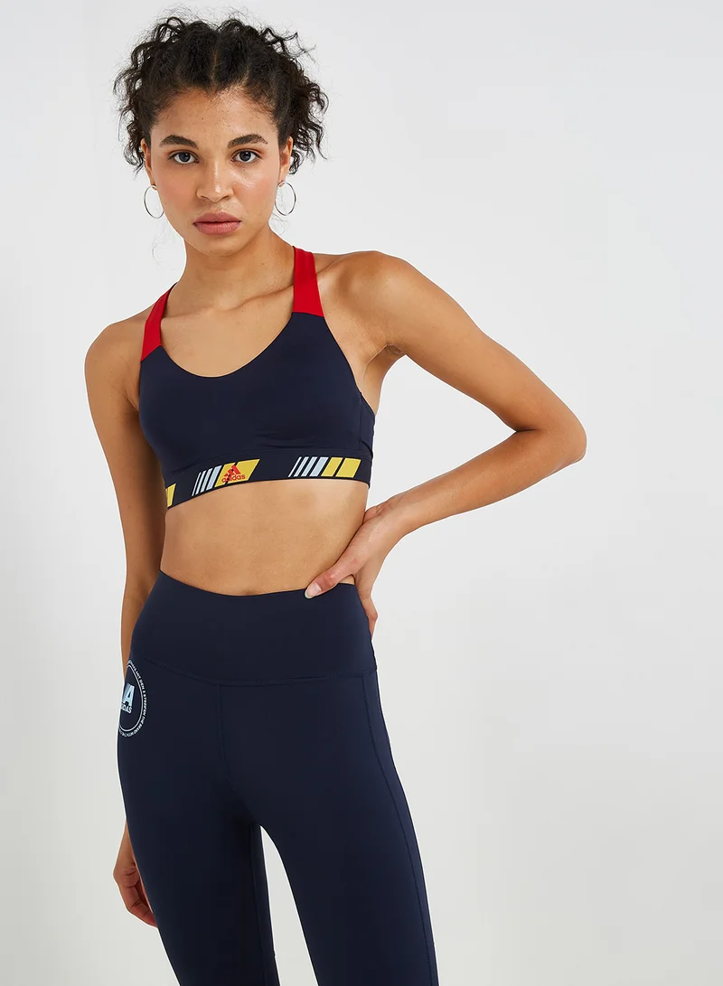 Adidas Stronger For It Soft Moto Graphic Bra