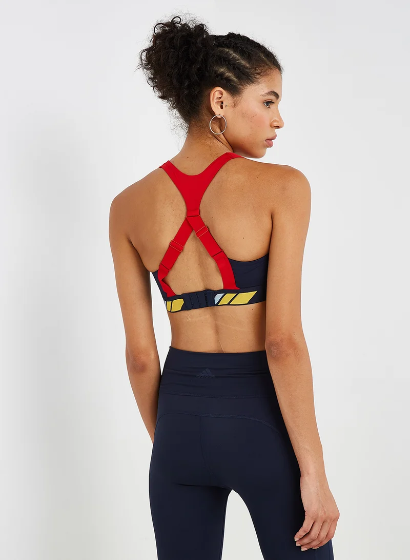 Adidas Stronger For It Soft Moto Graphic Bra