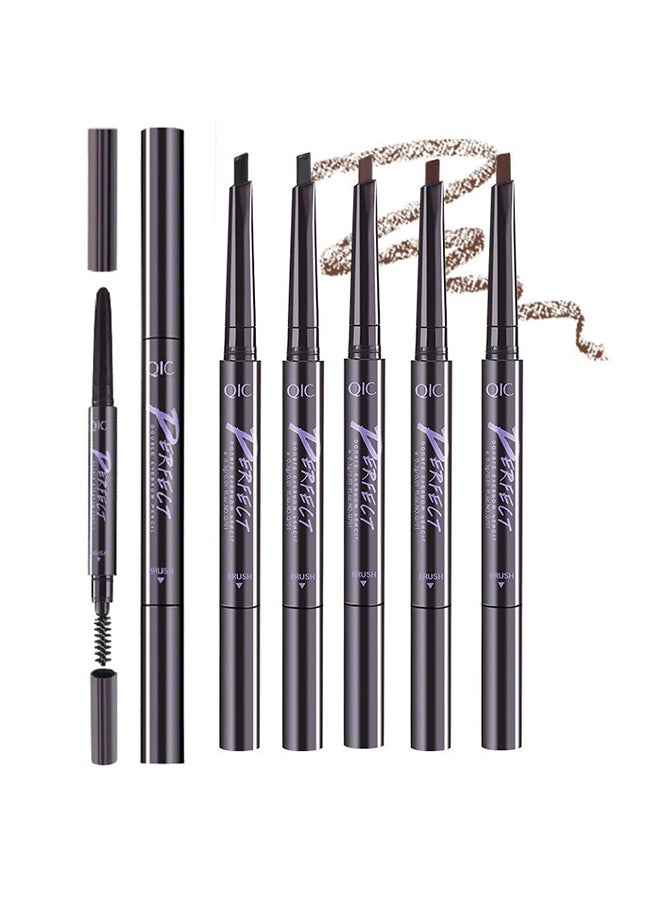 Generic 5 Piece Waterproof Brows Pencil Set Brown
