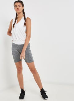 PUMA En Pointe Hooded Jumpsuit White/Grey  - Image 3