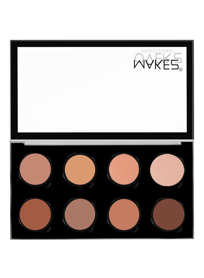 MAKE OVER 22 Highlighter And Contour Powder Palette Multicolour - Image 2
