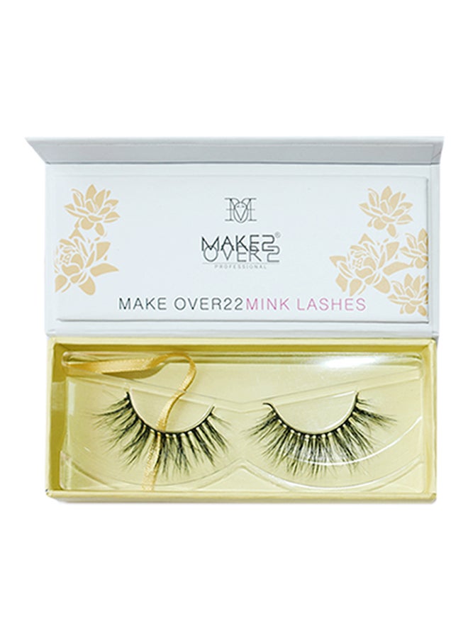 ميك اوفر22 طقم من 3 أزواج رموش مستعارة بكثافة ثلاثية الأبعاد من شعر المنك أسود - Image 1