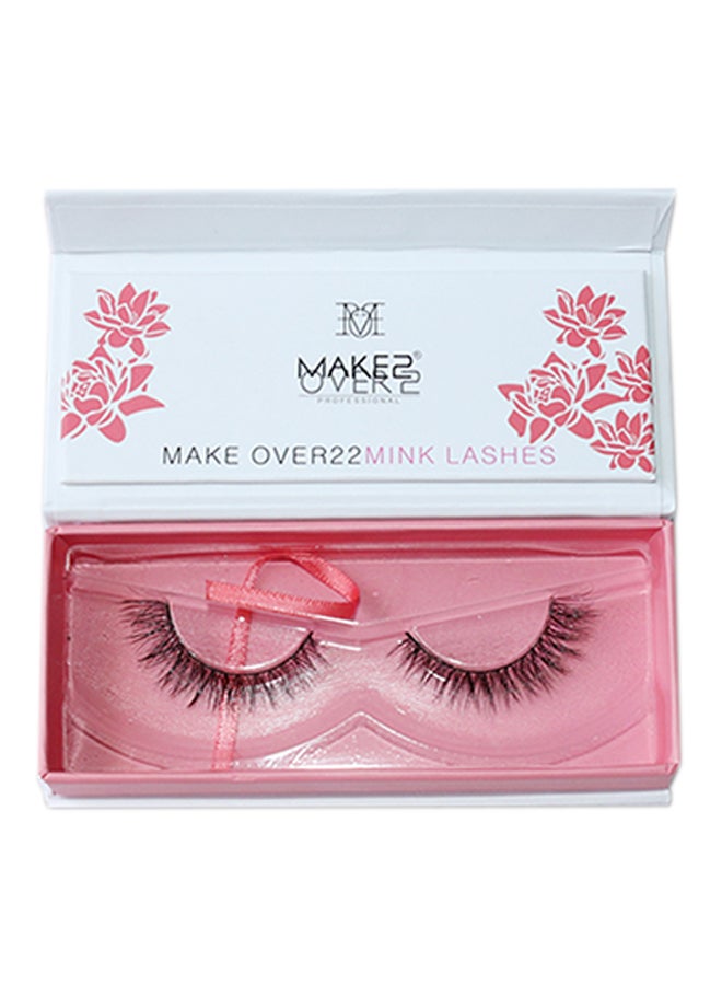 ميك اوفر22 طقم من 3 أزواج رموش مستعارة بكثافة ثلاثية الأبعاد من شعر المنك أسود - Image 1