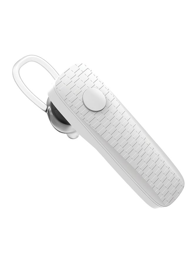 PROMATE - Wireless Mono Earphone, Stylish Secure-Fit Bluetooth v5.0 Headset with HD Voice Clarity, Ear-Lock Design and Built-in Microphone for Smartphones, Music, Tablets, Work White - Image 1