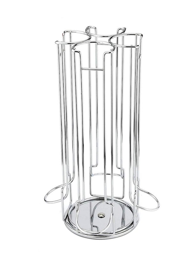 Capsule Holder Stand Silver 6.9 x 3 x 7.4inch - Image 1