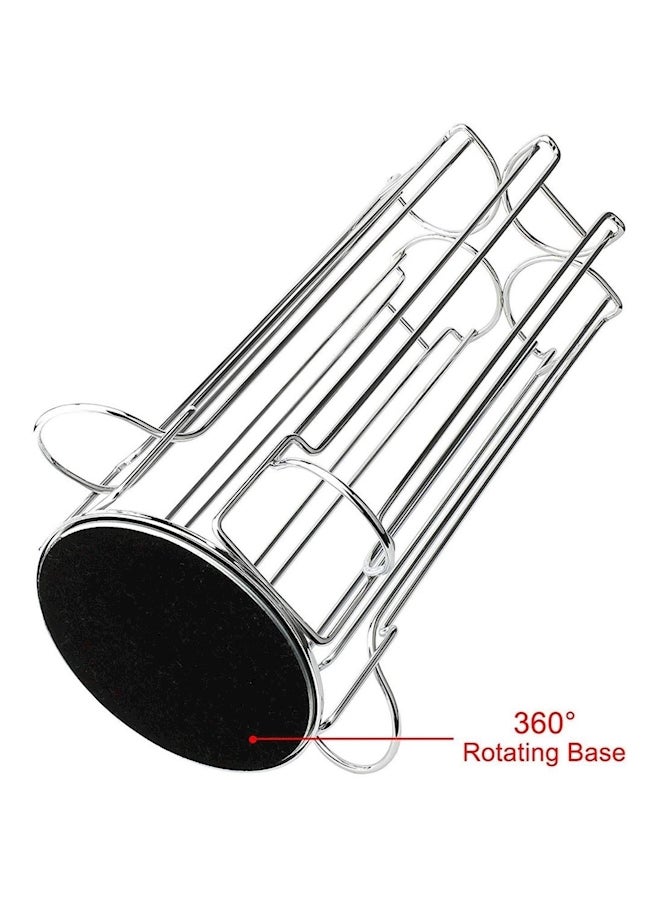 Capsule Holder Stand Silver 6.9 x 3 x 7.4inch - Image 4