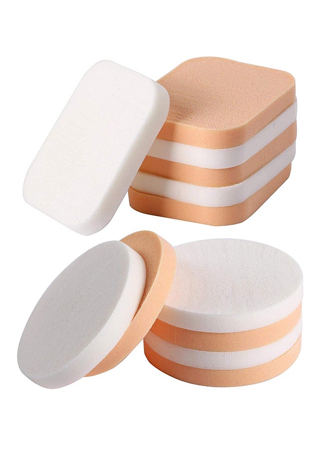 Generic - Set Of 12 Flawless Facial Foundation Sponge Multicolour - Image 1