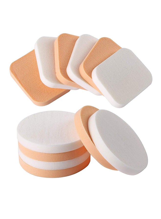 Generic - Set Of 12 Flawless Facial Foundation Sponge Multicolour - Image 1