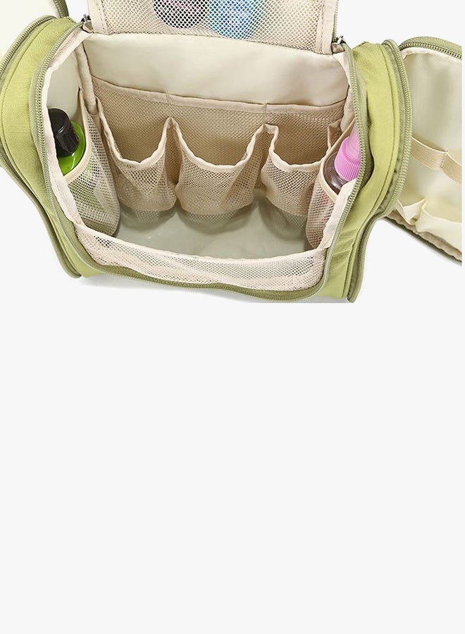 حقيبة أدوات التجميل المقاومة للماء الخاصة بالسفر أخضر - Image 3