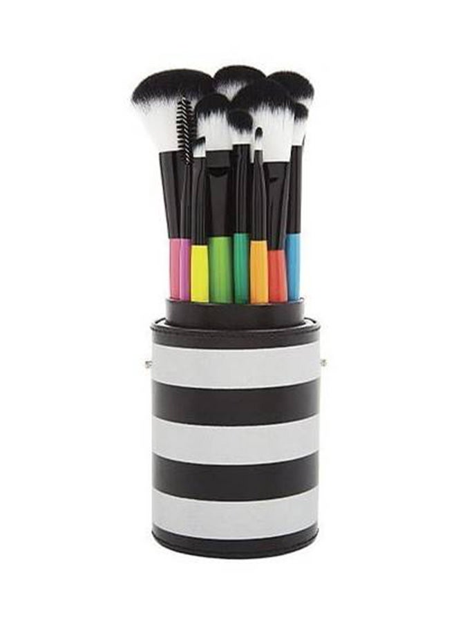 BH Cosmetics 10-Piece Pop Air Brush Set Black/Yellow/Blue - Image 2