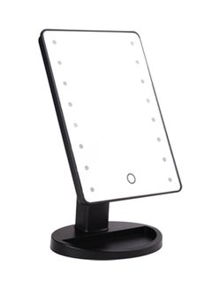Generic LED Light Portable Makeup Mirror Black  - Image 2