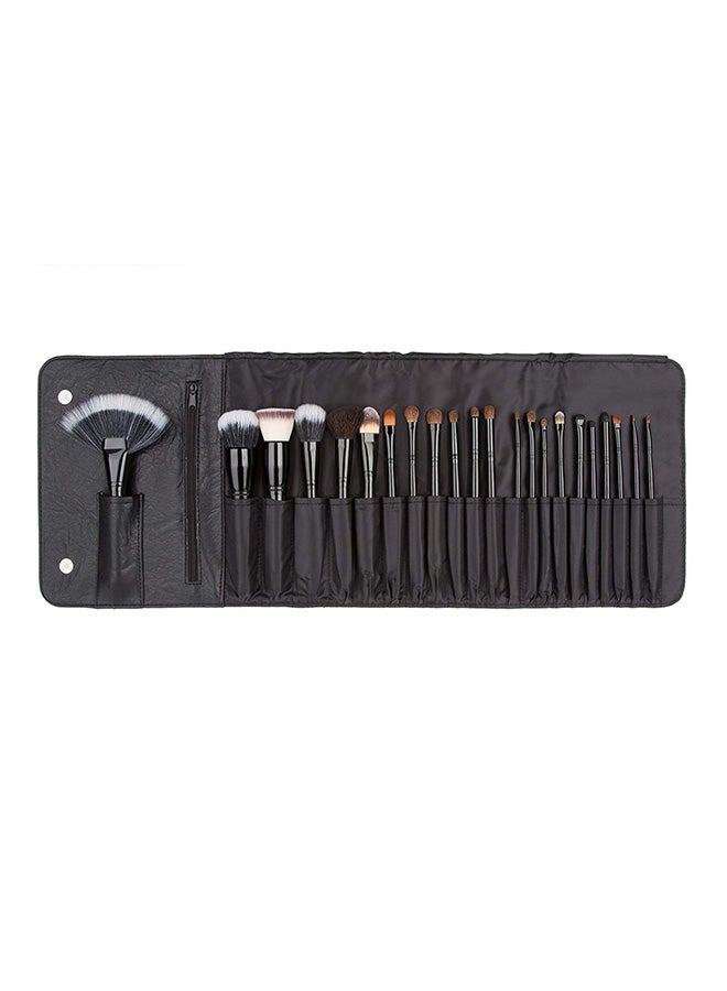COASTAL SCENTS 22-Piece Makeup Brush Set Black - Image 1