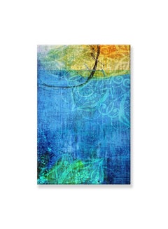 Print Online Abstract Painting Wall Art Canvas Blue 60x90centimeter UAE ...