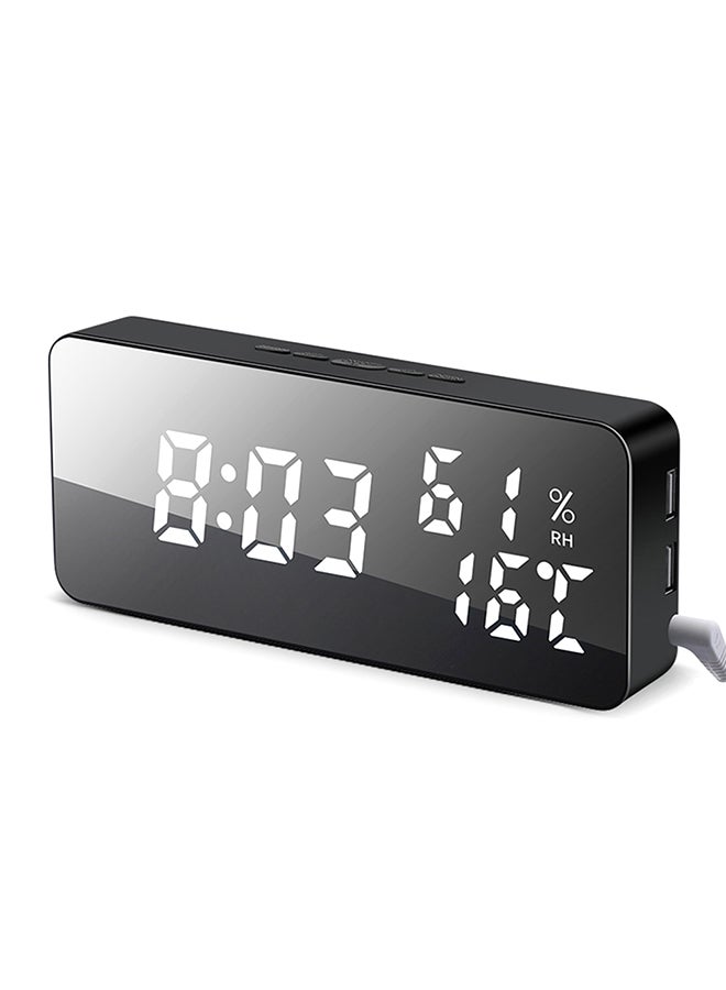 Multifunctional Digital LED Alarm Clock Black 20x5.5x10.5centimeter - Image 1
