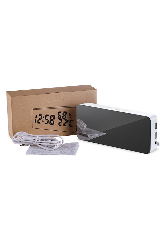 Multifunctional Digital LED Alarm Clock White 20x5.5x10.5centimeter - Image 2