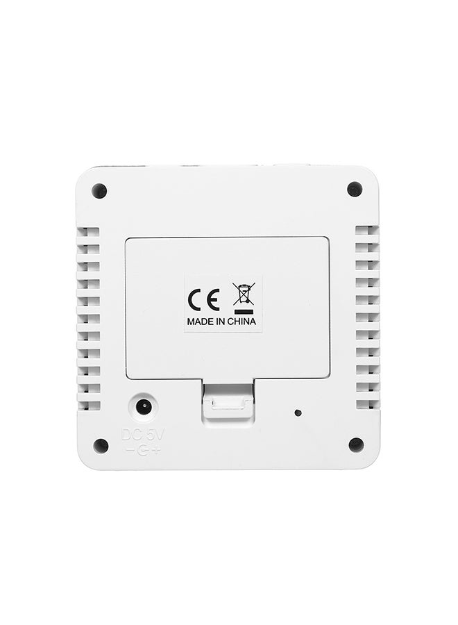 Multifunctional Digital LED Alarm Clock White 11x4.5x9.3cm - Image 2